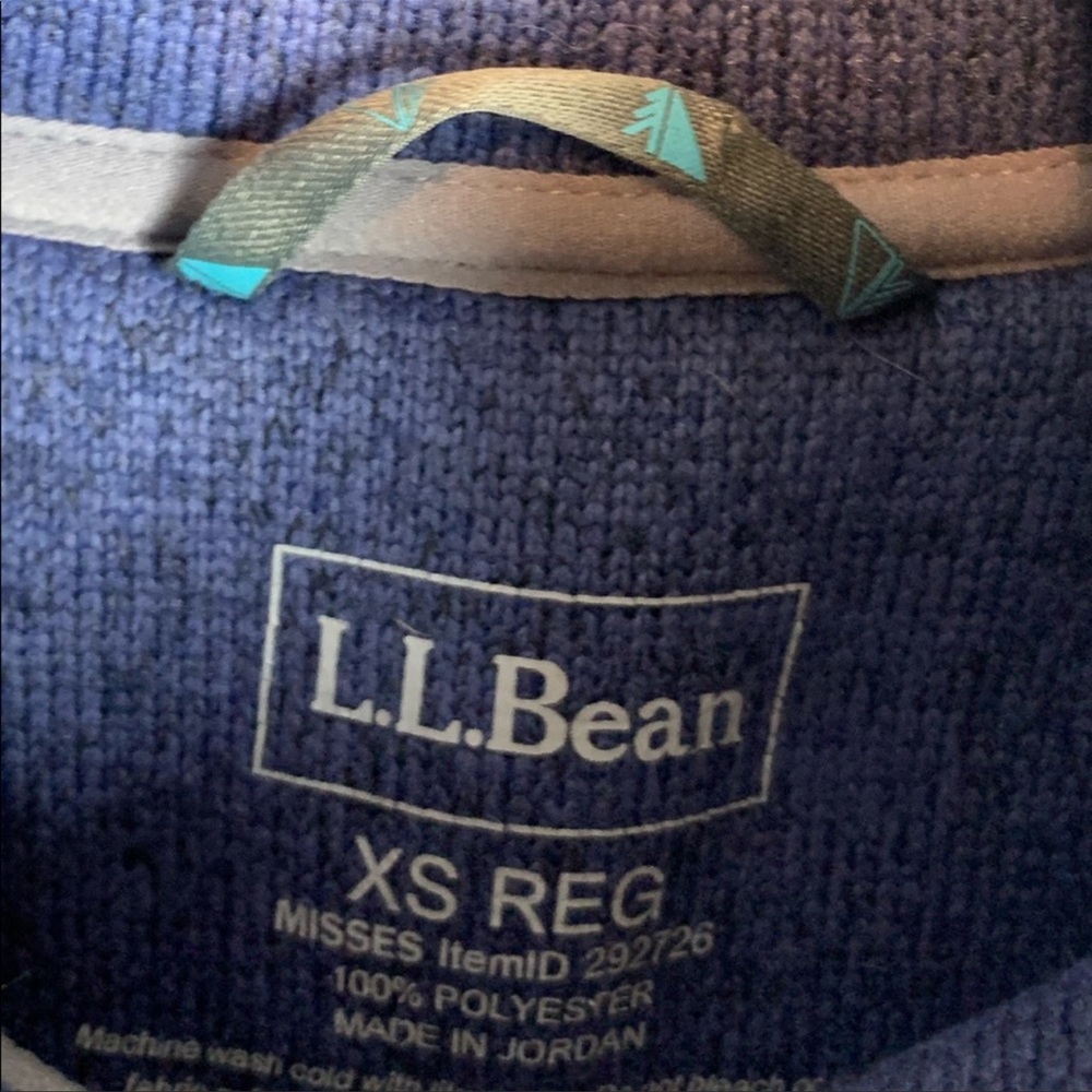 LL Bean purple pullover - Picture 6 of 7